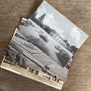 2 Vintage Postkarten aus dem Norden Englands // Denman College, Norwich Warstempel 1930, UNBENUTZT
