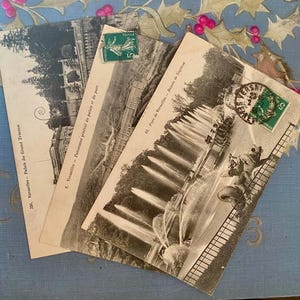Collezione di cartoline antiche francesi, Versailles Luigi XIV, Parigi, affrancate, anni '10