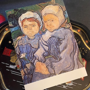 Carte postale française de l'artiste Art nouveau Van Gogh, musée vintage