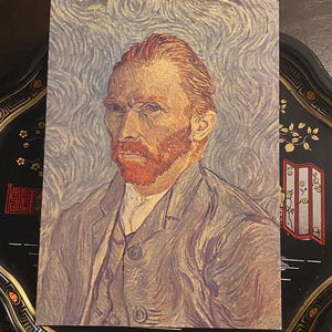 Postal vintage del museo del artista francés Art Nouveau Van Gogh