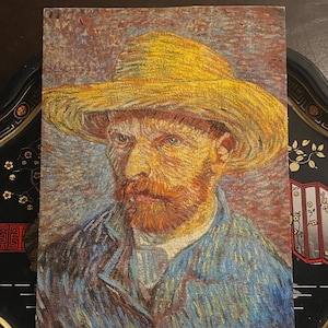 Postal vintage del museo del artista francés Art Nouveau Van Gogh