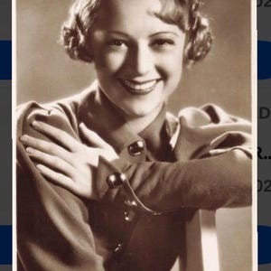 Carte postale Fox Film Studio, Sally Eilers (1908 à 1978)