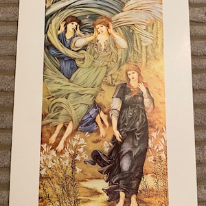 Cartão postal do artista, Edward Byrne-Jones, Tapeçaria Sponsa de Libano Walker Art Gallery Liverpool