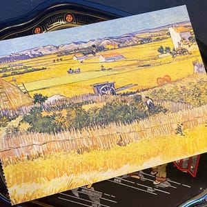 Postal vintage del museo del artista francés Art Nouveau Van Gogh