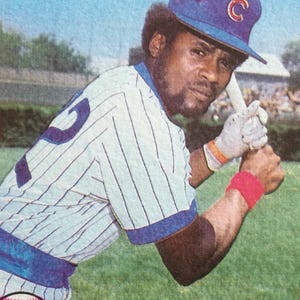 Rodney Scott, jogador da Major League Baseball, Chicago Cubs 1978 (carreira 1975-1982), cartão de beisebol original TOPPS 1979, carregador superior incluído