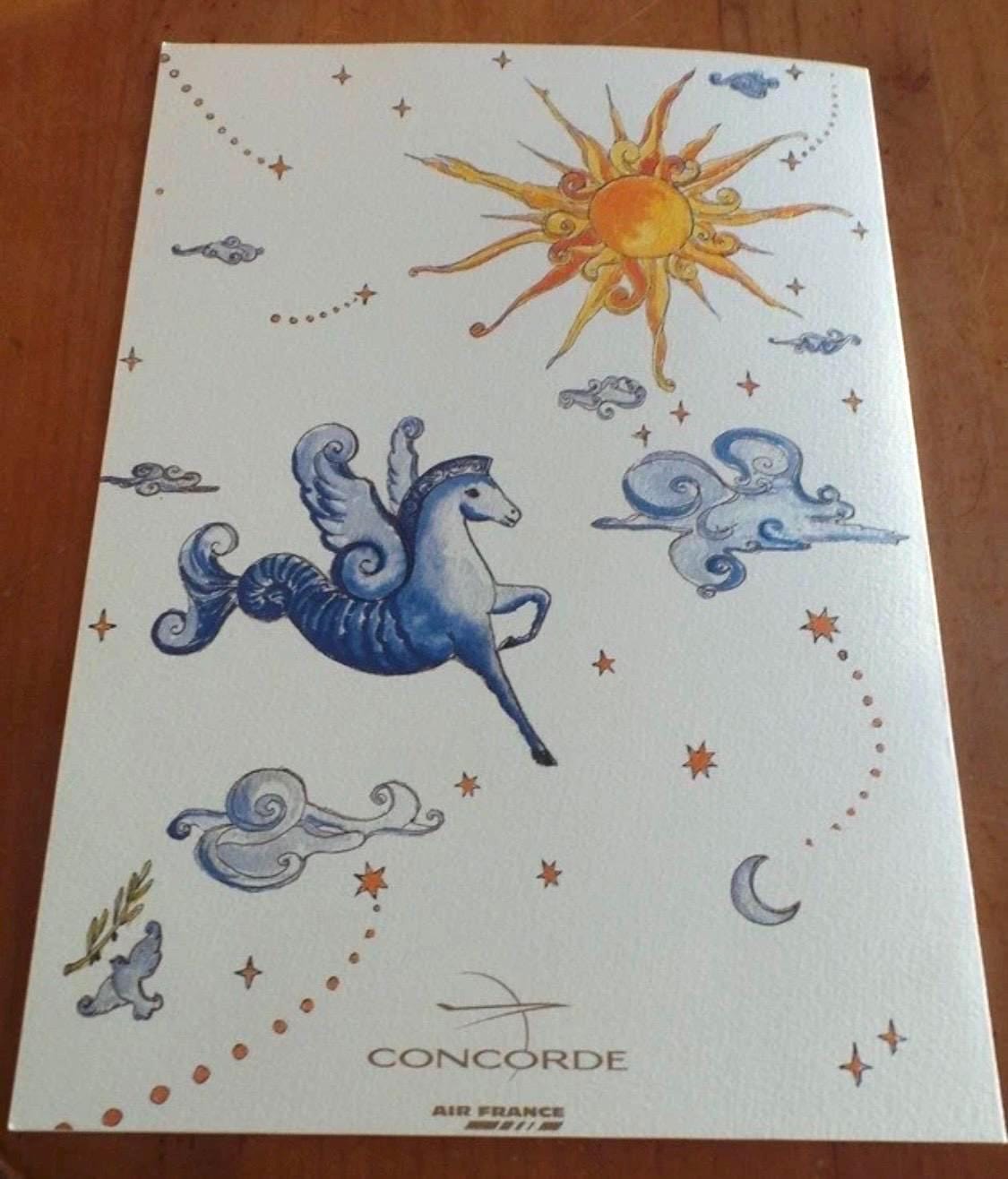 Vintage Air France Menu - Etsy