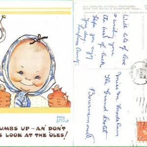 Mabel Lucie Attwell Postkarte, Valentines Verlag, Printed Dundee, Art Mount