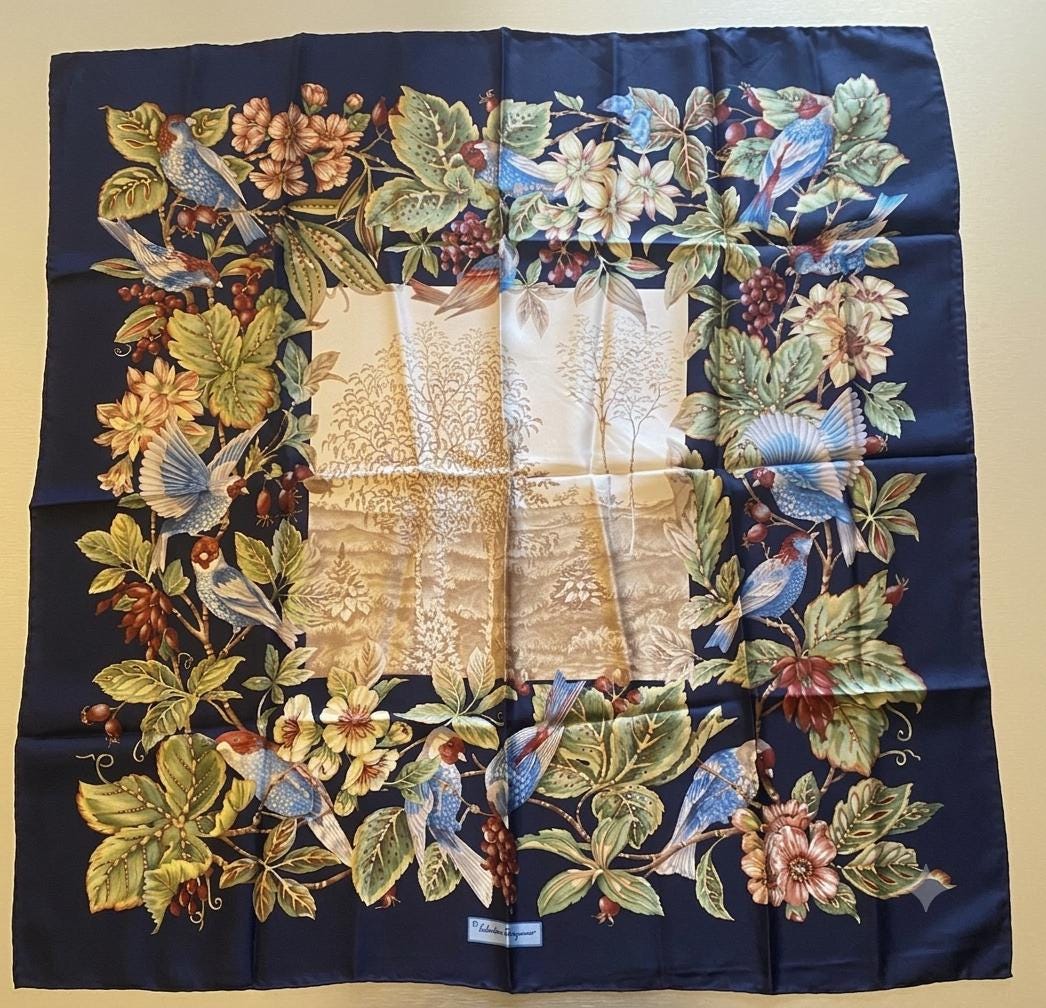 Hermes scarf birds - Etsy 日本