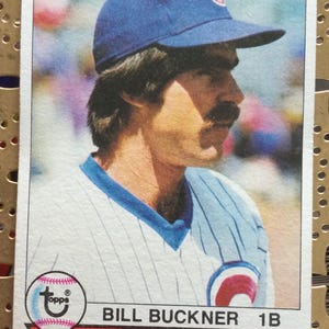 Bill Buckner, joueur de la ligue majeure de baseball, Chicago Cubs 1994-1998, carte de baseball originale UPPER DECK 1998, chargeur vertical inclus
