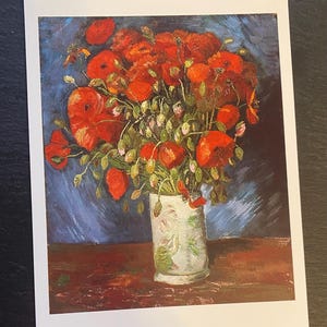 Carte postale française de l'artiste Art nouveau Van Gogh, musée vintage