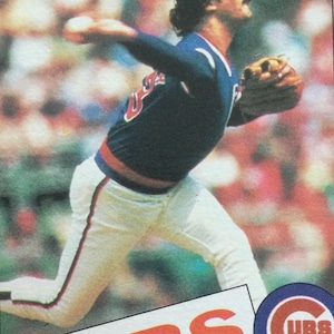 Dennis Eckersley, giocatore della Major League Baseball, Chicago Cubs 1994-1998, carta da baseball originale TOPPS 1998, Toploader incluso