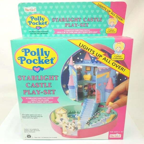 Complete Polly Pocket, Boxed Starlight Castle, 1990s  Vintage Toys