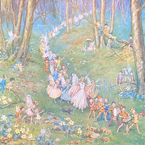 Artist Margaret Tarrant Postcard, The Fairy Way, The Medici Society 1990