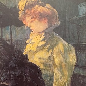 Cartão postal do Museu Vintage Toulouse Lautrec do artista francês Art Nouveau LA TOILETTE 1896