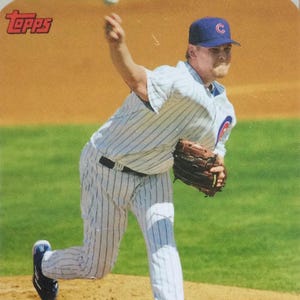 Kerry Wood, jogador da Major League Baseball, Chicago Cubs 1998, 2000 a 2008, 2011-12, cartão de beisebol original TOPPS 2006, carregador superior incluído