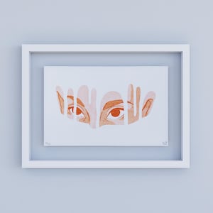 8.5x5.5&quot; Limited Edition Risograph | Dark fantasy feminine Art | Traditional art made in Montreal