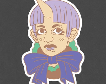 Unicorn Lolita Vinyl Sticker | Surreal Aesthetic Art