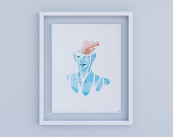 8.5x11" Limited Edition Risograph | Surreal feminine Art | Traditional art made in Montreal