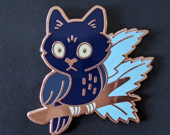 Hard Enamel Pin | Fantasy Art | Catowl