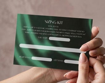 Kit de medición de uñas postizas / Guía de ajuste personalizado para uñas perfectas
