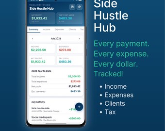 Plataforma para Trabalhos Extras | Controle de Receitas e Despesas para Trabalhadores Freelancers | Calculadora de Impostos | Cadastro de Clientes | iPhone e Android