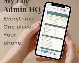 One Monthly/Weekly Paycheck | Budget Planner Google Sheets Template |Home Management System | Bill Tracker Phone Planner iPhone & Android