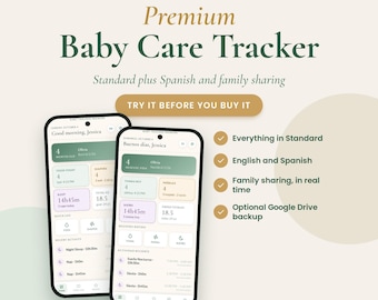 Baby Care Tracker | Feed, Sleep, Diaper Log, Growth Chart, Vaccines, Milestones (iPhone/Android App)