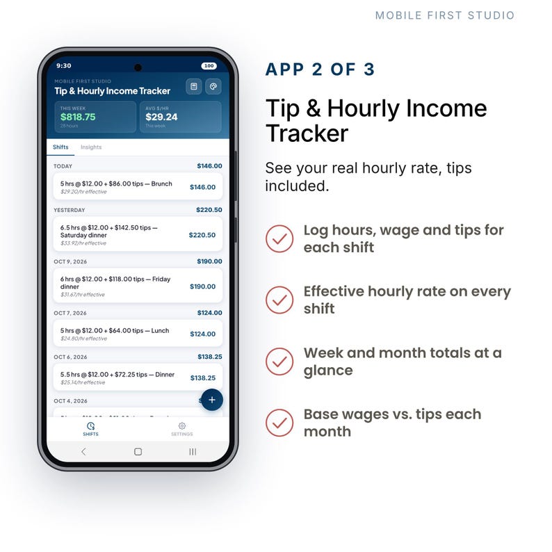 Income and Expense Tracker Bundle: 3 Side Hustle Apps, Tips, Tax ...