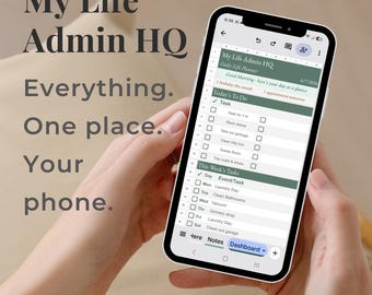 Google Sheets Life Planner | Daily Weekly Meal Dashboard (Digital Download)