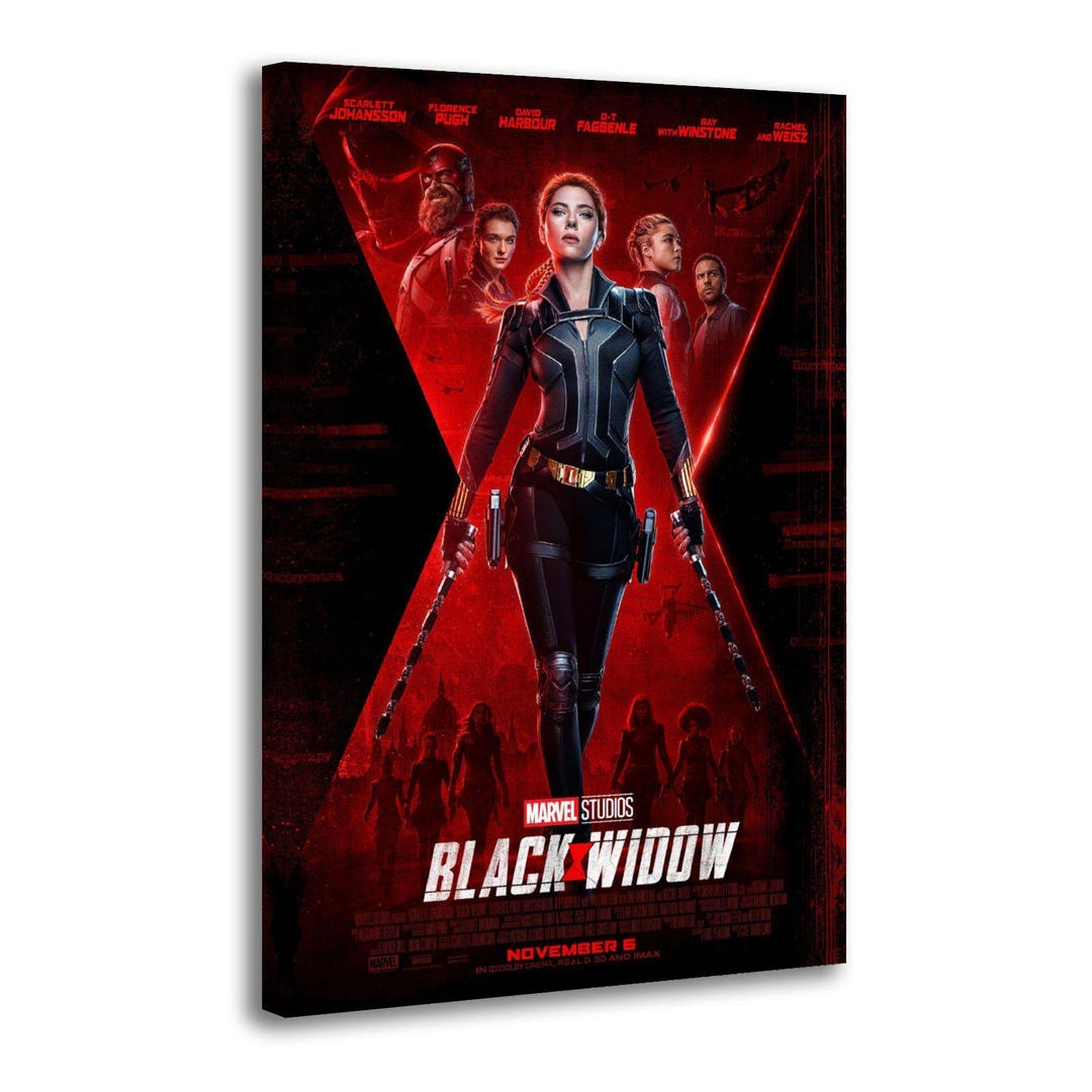 Black Widow 2021 American Superhero Film Painting on Canvas Wall Art ...