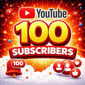 100 YouTube Subscribers | Fast Delivery | Real Looking Growth | Social Media Promotion Service