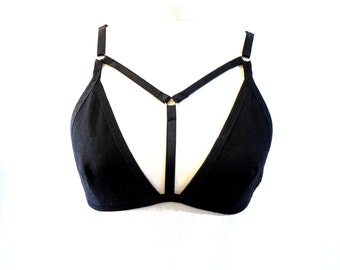 strappy caged bralette