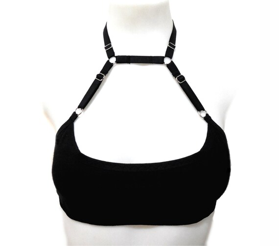 Cage Bra. Strappy Lingerie. Halter Top Etsy