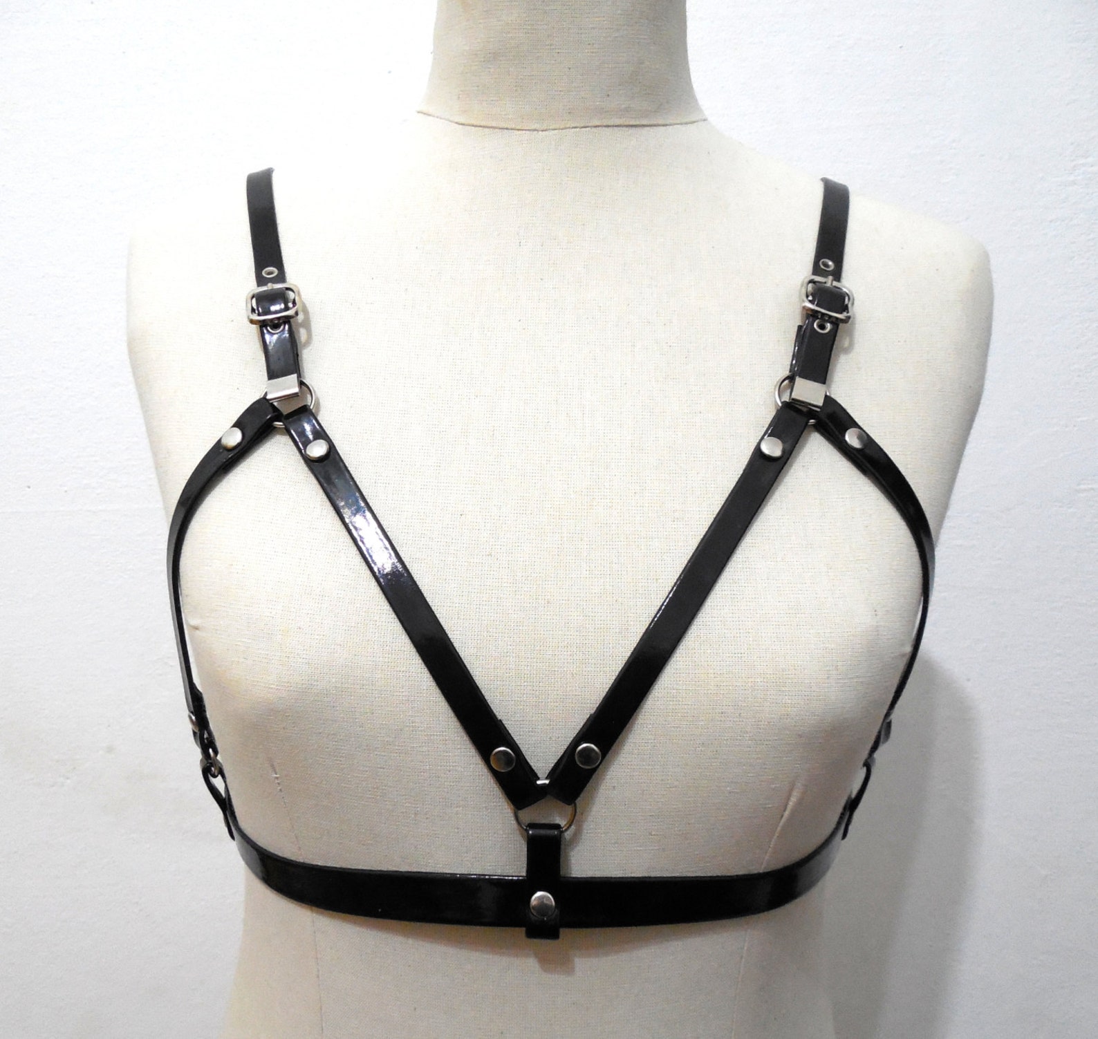 Harness Bra. Leather Lingerie Etsy