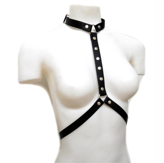 Vera PELLE GOTHIC Bolero Giacca Borchie L NERO REAL LEATHER