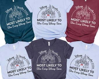 Disney Most Likely To Shirts, Funny Disneyland Family Tee, Disney Trip Group Shirt, Family Vacation Shirt, Shirt Disney