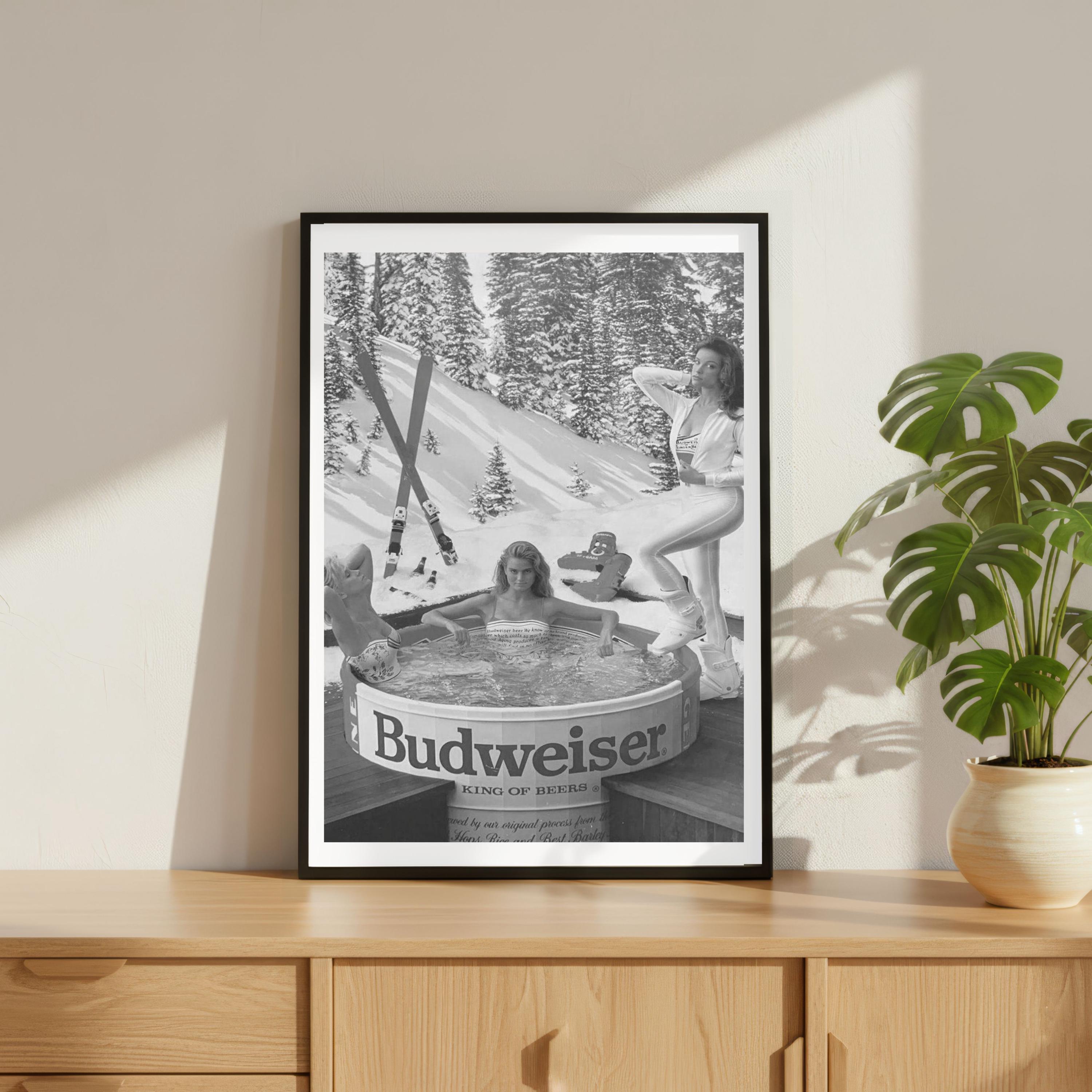 Budweiser girl poster - Etsy 日本