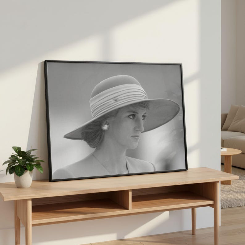 Vintage Lady Diana Print, Icon Legend Poster, Fine Art Photography Wall ...