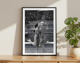 Vintage Gossip Girl Print, Celebrity Actor Poster, Fine Art Photography Wall Art, Black and White Iconic TV