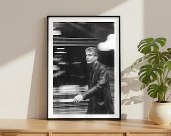 Vintage Anthony Bourdain Print, Icon Legend Poster, Fine Art Photography Wall Art, Black and White Chef Decor