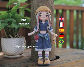 Jessica Crochet Doll Pattern - Amigurumi Doll - Dynamic Style - PDF Tutorial