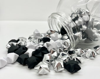 Assorted Handmade Origami Paper Stars // 50/100 Count // Origami Wishing Stars // Origami Party Decorations // Lucky Stars //