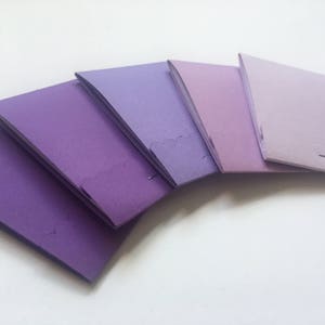 Set of 20 Assortment of Purple Matchbook Notepads Match Books Mini Note Pads in Purple
