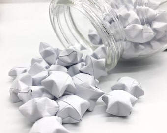 Handmade Origami Paper Stars // 50/100 Count // Origami Wishing Stars // Origami Party Decorations // Lucky Stars // Wedding Decorations //