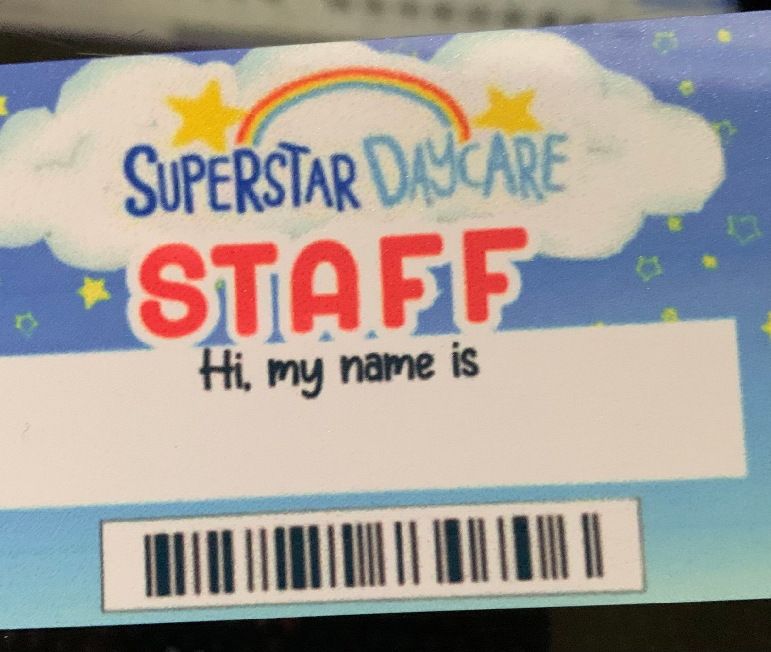 Superstar Daycare Staff ID Card Personalized FNAF Etsy