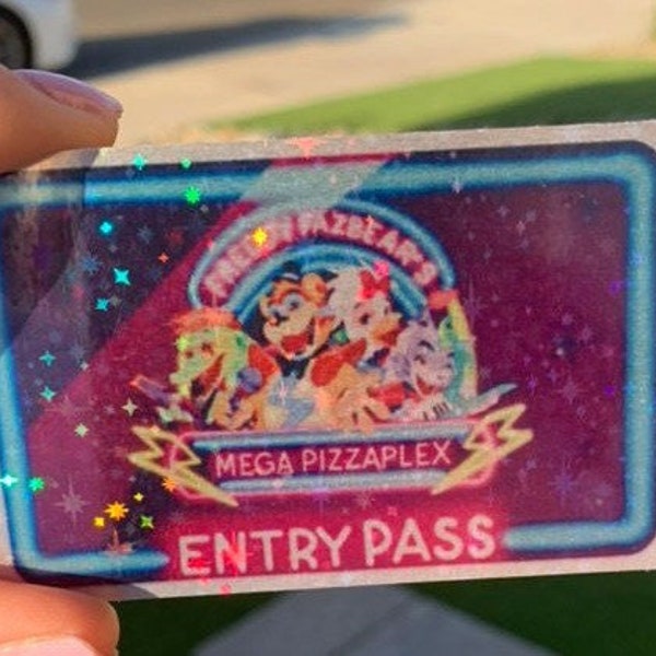 FNAF Entry Pass with Holographic Overlay