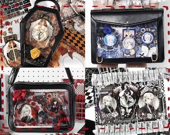 Kit de 25 piezas para insertar en bolsos Ita / Set de decoración con estética vintage / Kit de accesorios para bolsos Ita de estilo anime