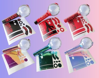 BTS Nueva funda para barra luminosa Bomb Cover - Artículos esenciales para conciertos - Decoración DIY para barra luminosa Bomb Light Stick - Decoración