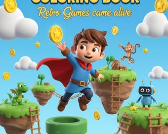 Super Adventure Coloring Book: Retro Games Come Alive for Kids & Gamers