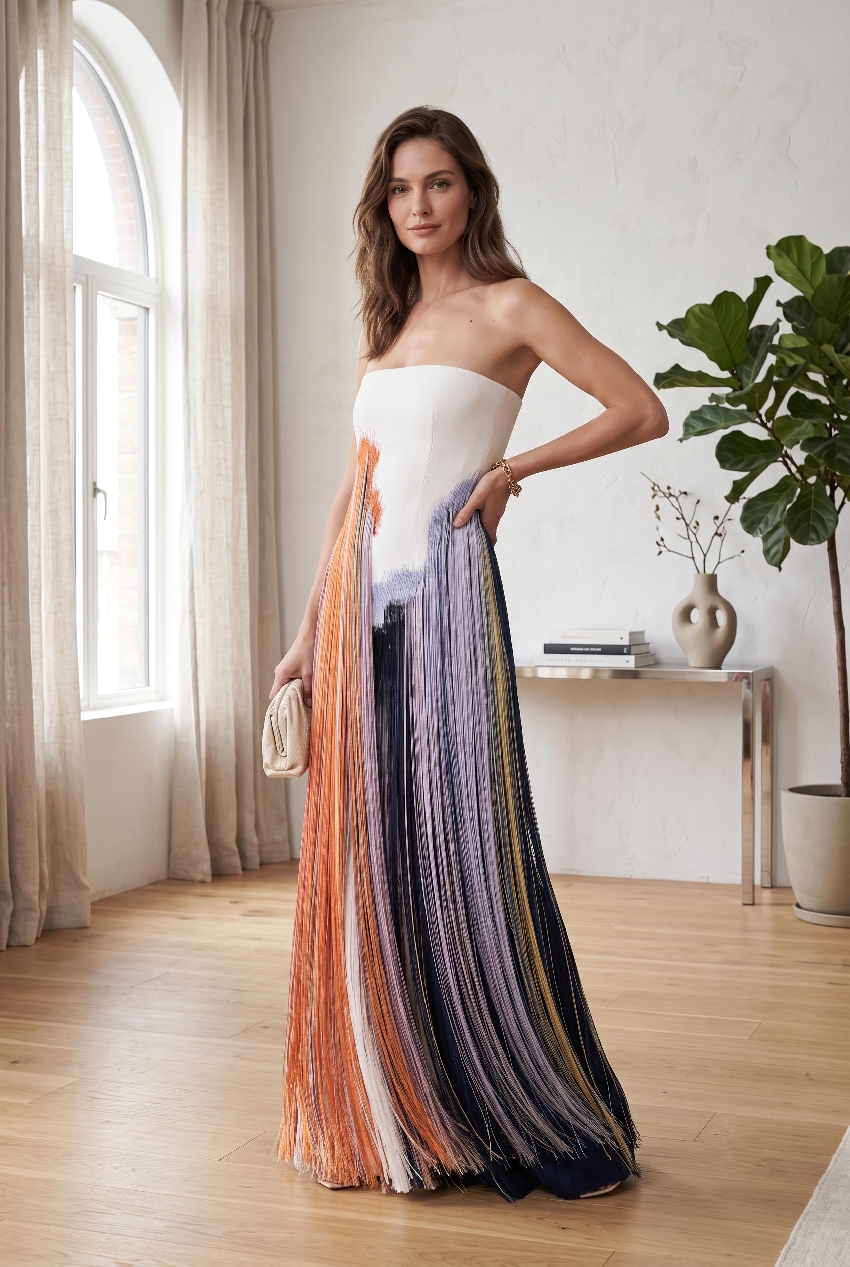 long sleeve black long dress with open back Chic Sleeves Tiered Side Slit Prom sophisticated silhouette COPL Long Sleeve Feather Bardot Color:Soft Sky